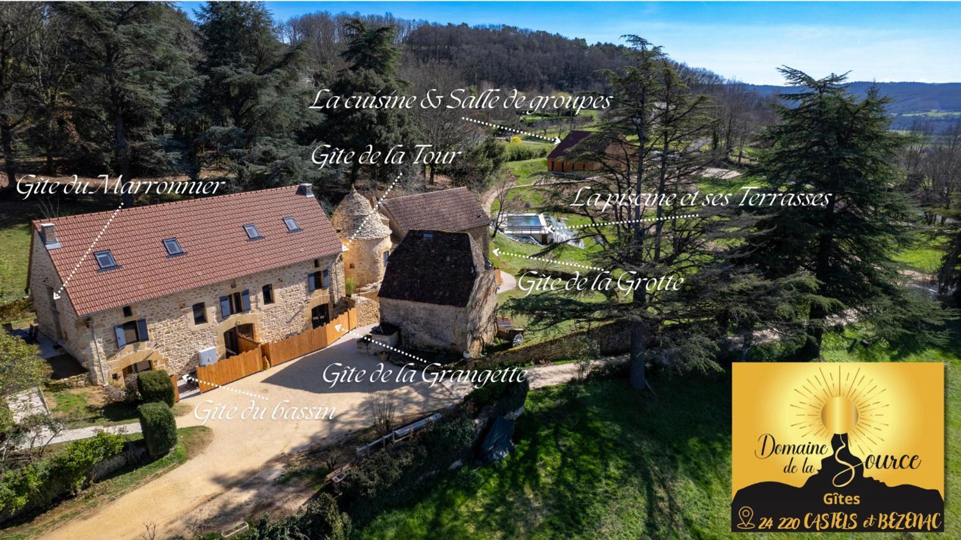 Villa Domaine De La Source à Castels Extérieur photo